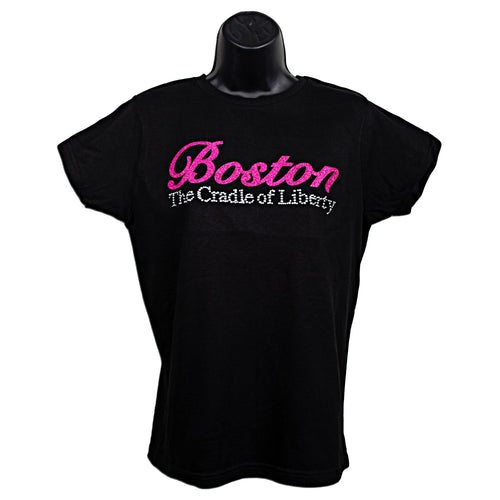 Ladies Alstyle - Boston Glitter / Rhinestone - BLACK