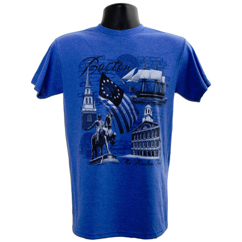 T-Shirt BOSTON Montage Royal Heather