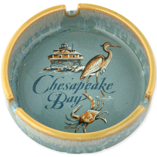 Ashtray Drip Glaze Chesapeake Bay