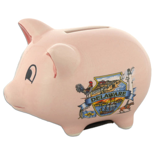 Piggy Bank Pink Delaware Montage