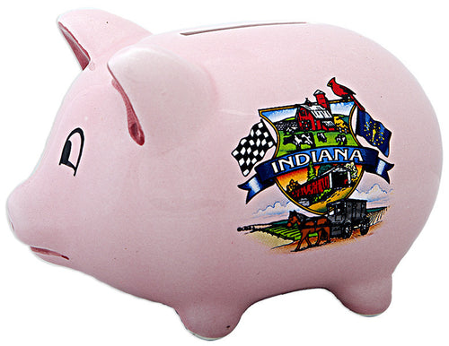 Piggy Bank Pink Indiana Montage