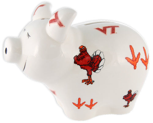 Piggy Bank Logo All Over Virginia Tech
