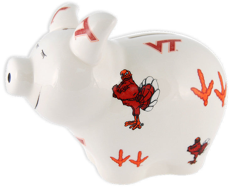 Piggy Bank Logo All Over Virginia Tech