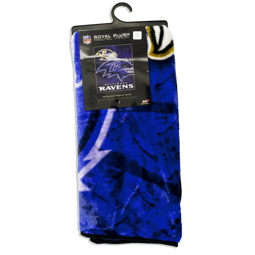 Blanket - Raschel Jumbo - Baltimore Ravens