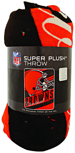 Blanket - Rolled Micro Raschel - Cleveland Browns 