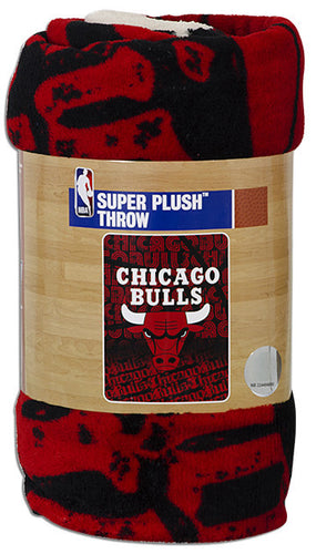 Blanket - Rolled Micro Raschel - Chicago Bulls