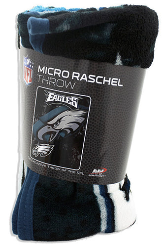 Blanket - Rolled Micro Raschel - Philadelphia Eagles 