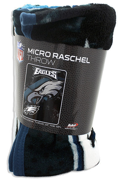 Blanket - Rolled Micro Raschel - Philadelphia Eagles 