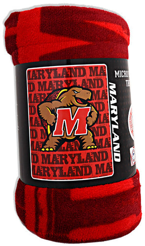 Blanket - Rolled Micro Raschel - University of MD 