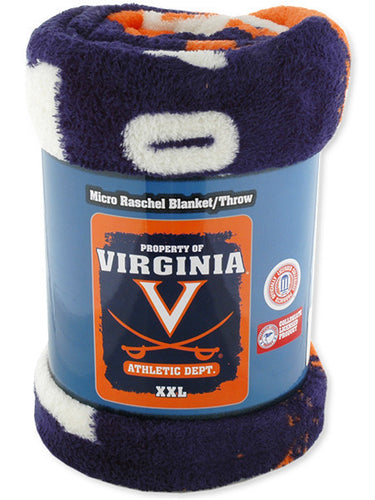 Blanket - Rolled Micro Raschel - University of Virginia 
