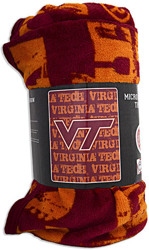 Blanket - Rolled Micro Raschel - Virginia Tech