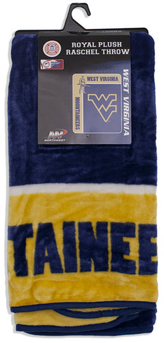 Blanket - Raschel Jumbo - West Virginia University