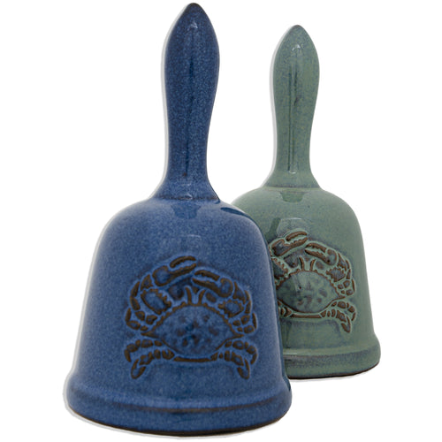 Bell Large Pottery Embossed Crab