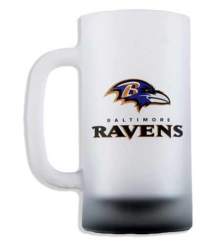 BMBR1 Glass Tankard 16 oz Glass Baltimore Ravens