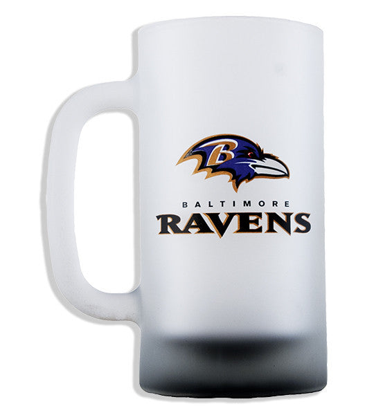 BMBR1 Glass Tankard 16 oz Glass Baltimore Ravens