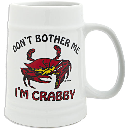 BMCR1 Beer Mug White I'm Crabby