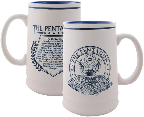 BMDC7 Beer Mug Etched Pentagon