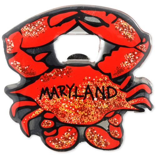 Bottle Opener Magnet Crab Maryland