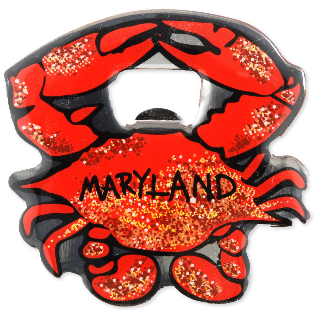 Bottle Opener Magnet Crab Maryland