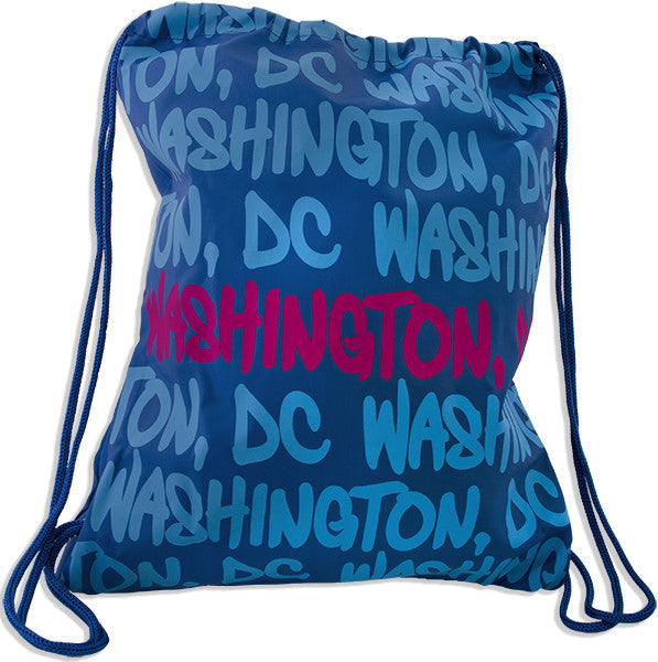 Robin Ruth Drawstring Backpack Blue/Pink Washington DC 