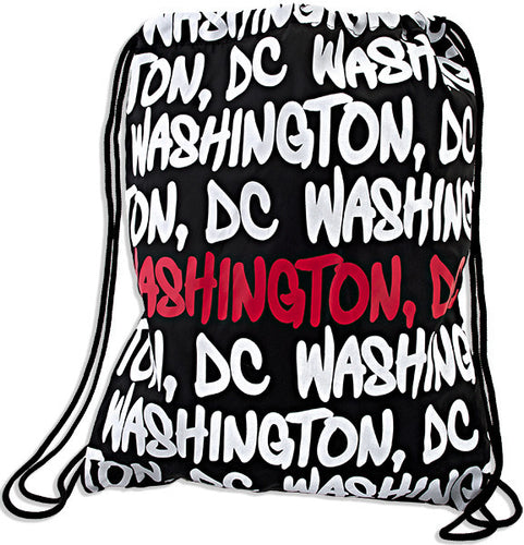 Robin Ruth Drawstring Backpack Red/Black Washington DC 