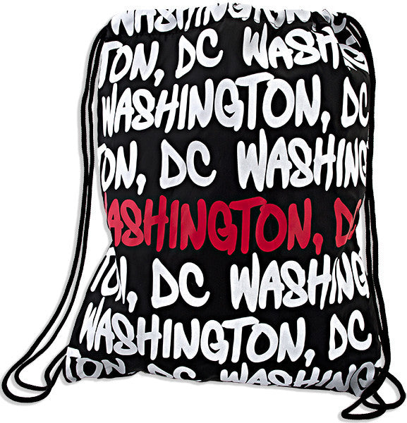 Robin Ruth Drawstring Backpack Red/Black Washington DC 
