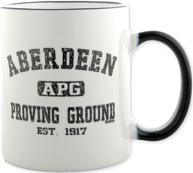 Coffee Mug WhiteBlack APG Distressed