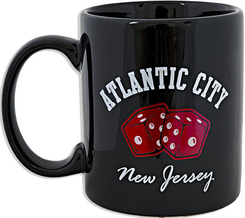 Coffee Mug Black Atlantic City Dice