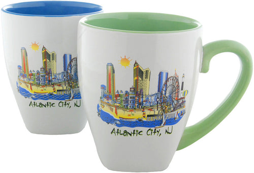 Latte Mug Color Inside Atlantic City
