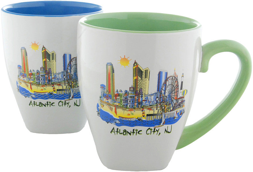 Latte Mug Color Inside Atlantic City