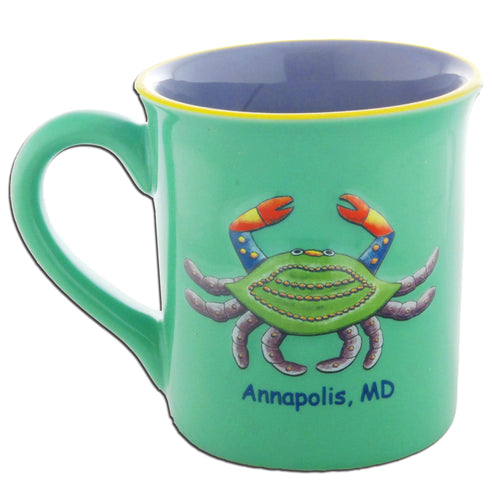 Coffee Mug Raised Crab Annapolis