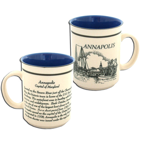 Coffee Mug Etched Annapolis History