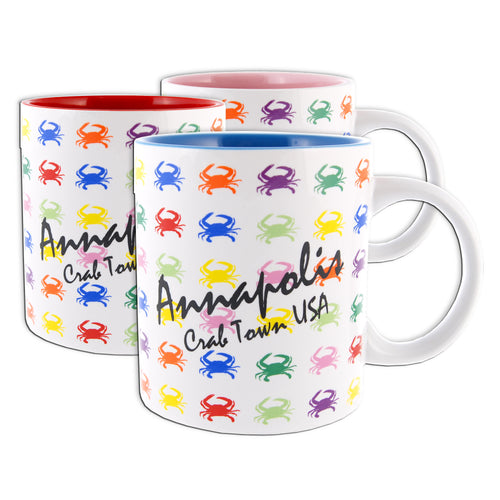 Coffee Mug Color Inside Crabs Annapolis Crabtown