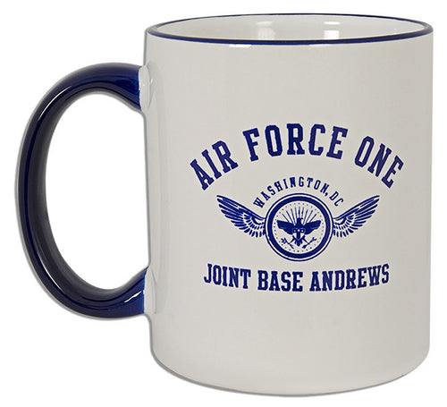 Coffee Mug White Cobalt AF One Presidential Crew