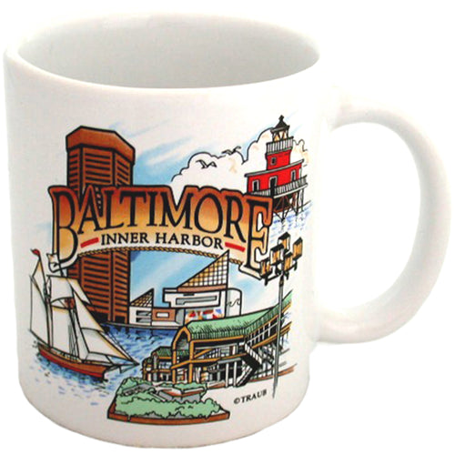 Coffee Mug White Baltimore Harbor