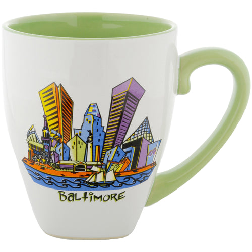Latte Mug Color Inside Baltimore Cartoonscape
