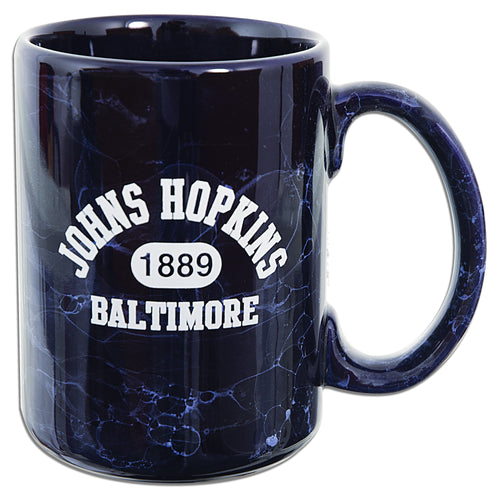 Coffee Mug Cobalt Marble Johns Hopkins Baltimore