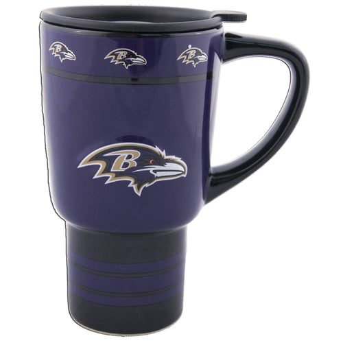 Travel Mug Sculpted Baltimore Ravens