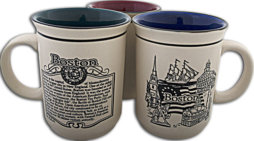 Coffee Mug Etched History Boston