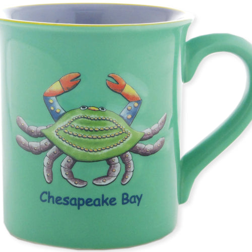 Coffee Mug Raised Crab Chesapeake Bay