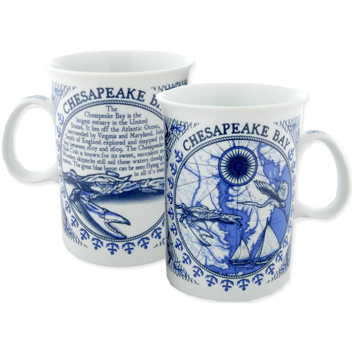 Coffee Mug Delft Map Chesapeake Bay