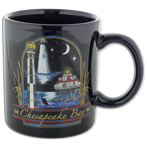 Coffee Mug Cobalt Chesapeake Bay Night