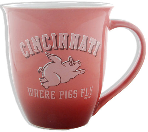 Coffee Mug 2-TonePink Cincinnati Pig