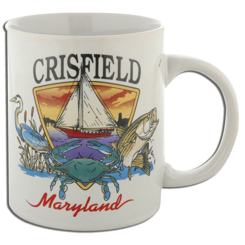 Coffee Mug Bay Scene Crisfield Maryland