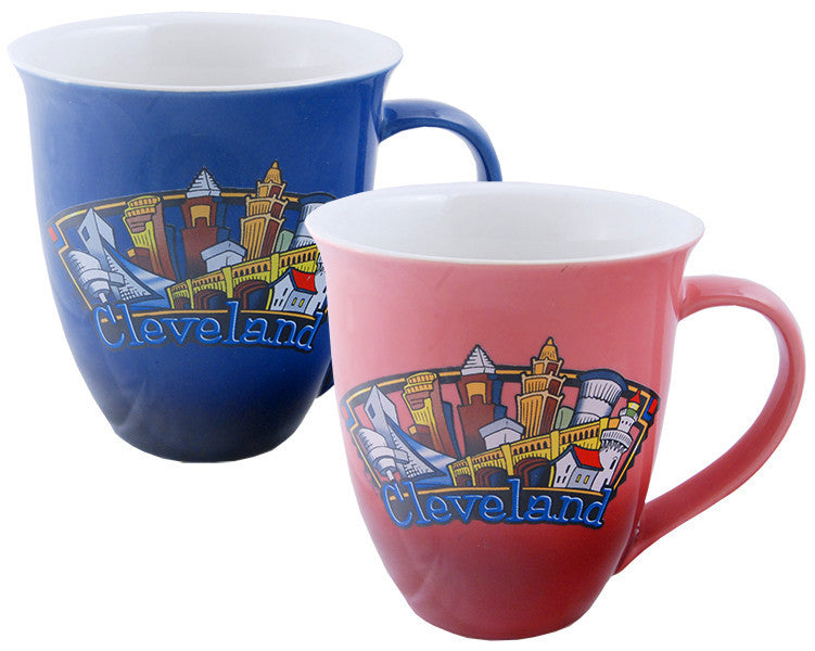 Coffee Mug Trumpet Cleveland Panorama