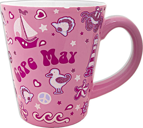 Coffee Mug PINK Rhinestone Cape May