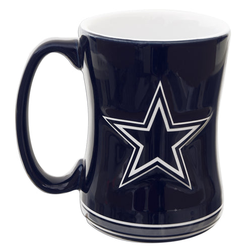 CMCY03 Coffee Mug Sculpted Raised Dallas Cowboys