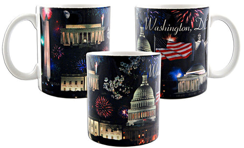 Coffee Mug Photo Wrap Wash DC Fireworks