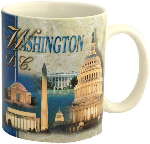 Coffee Mug Photo Wrap Washington DC Montage