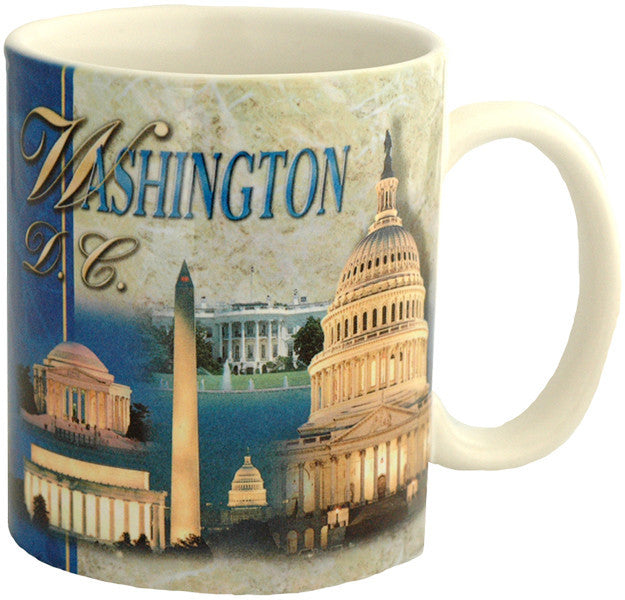 Coffee Mug Photo Wrap Washington DC Montage